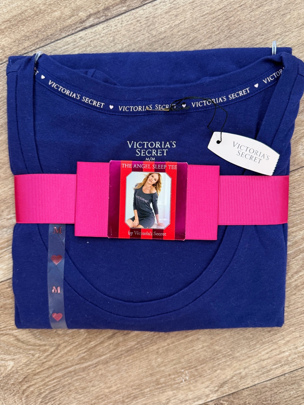 Victoria’s Secret The Angel Sleep Tee Nightshirt Medium Blue NWT